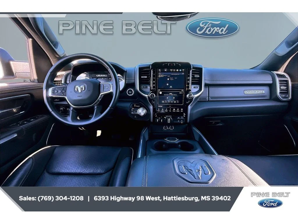 Used 2023 Ivory White Tri-Coat Pearlcoat Ram Laramie image 14