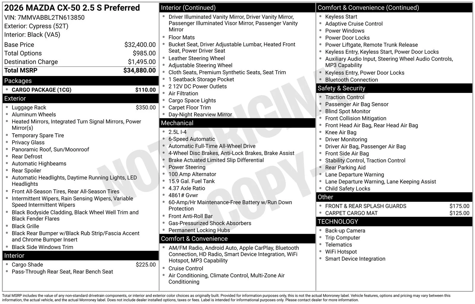 New 2026 Cypress Mazda 2.5 S Preferred image 4
