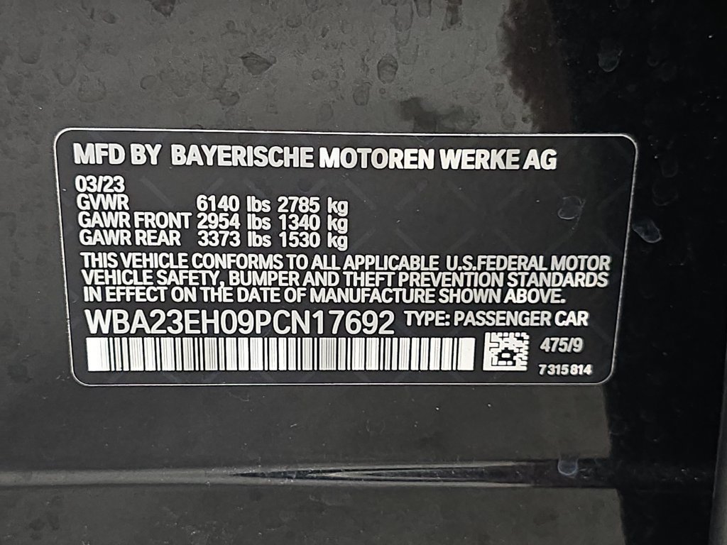 Certified Used 2023 Black Sapphire Metallic BMW 740i image 34