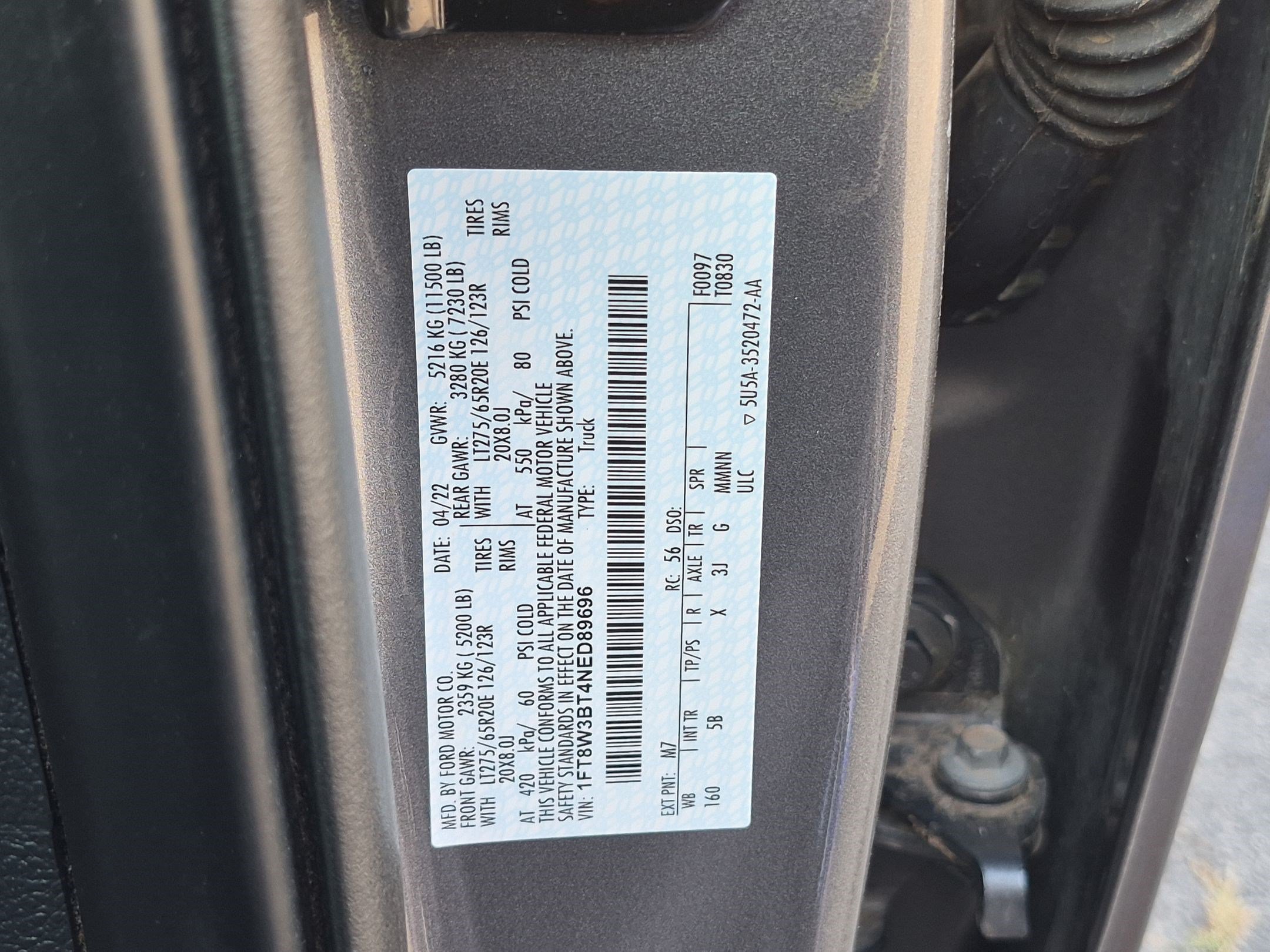 Used 2022 Gray Metallic Ford LARIAT image 34