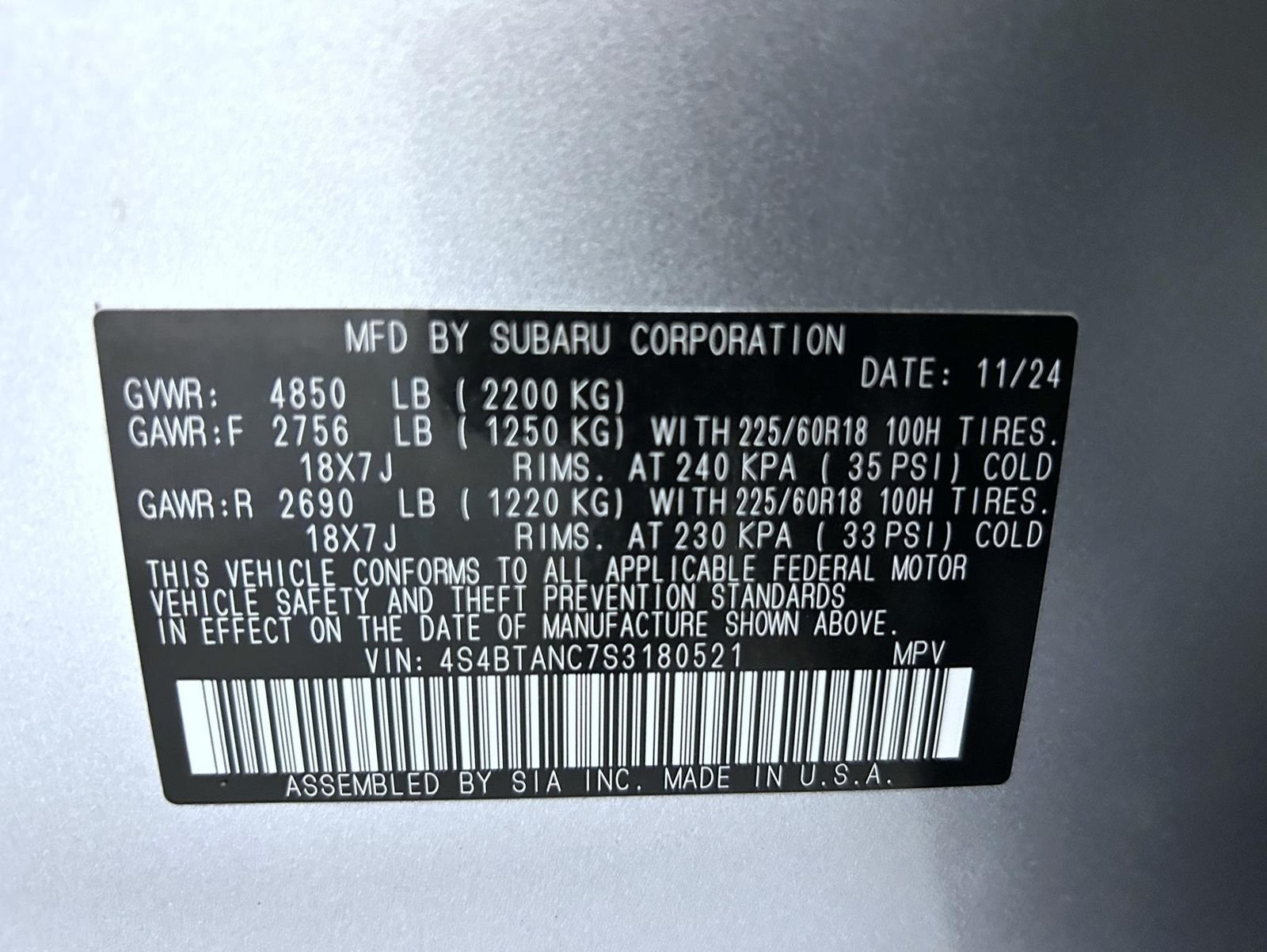 Used 2025 Silver Subaru Limited image 26