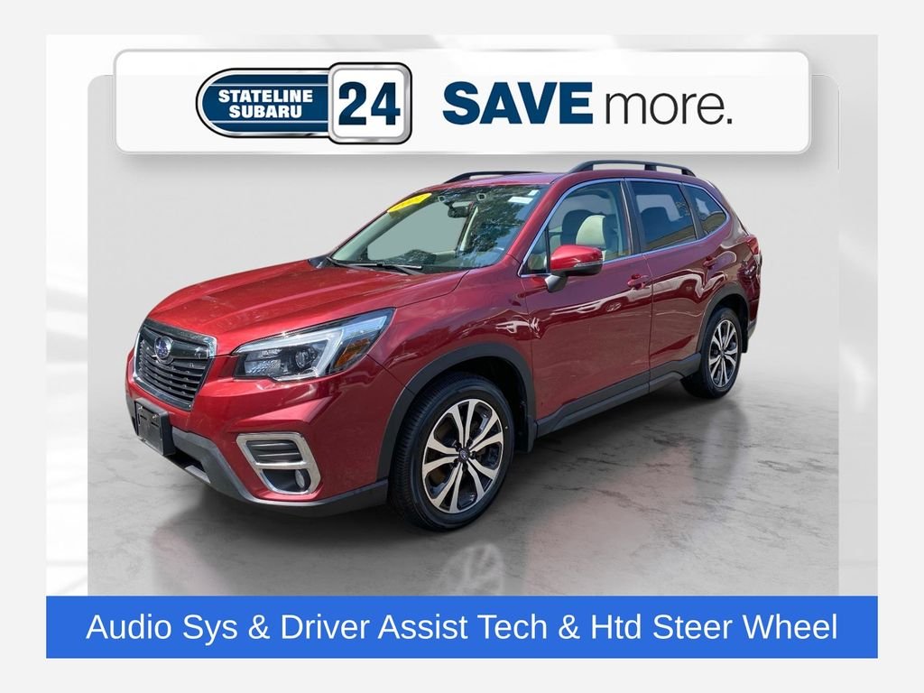 Used 2021 Red Subaru Limited image 1