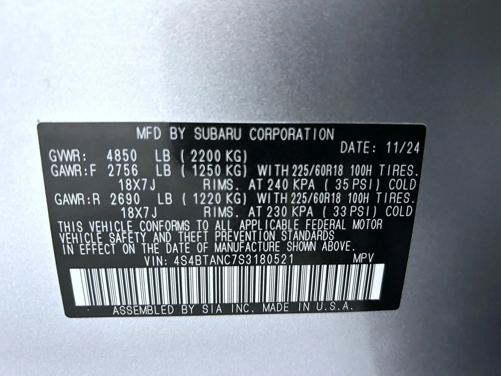 Used 2025 Silver Subaru Limited image 26
