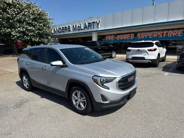 Used 2021 Silver GMC SLE image 1