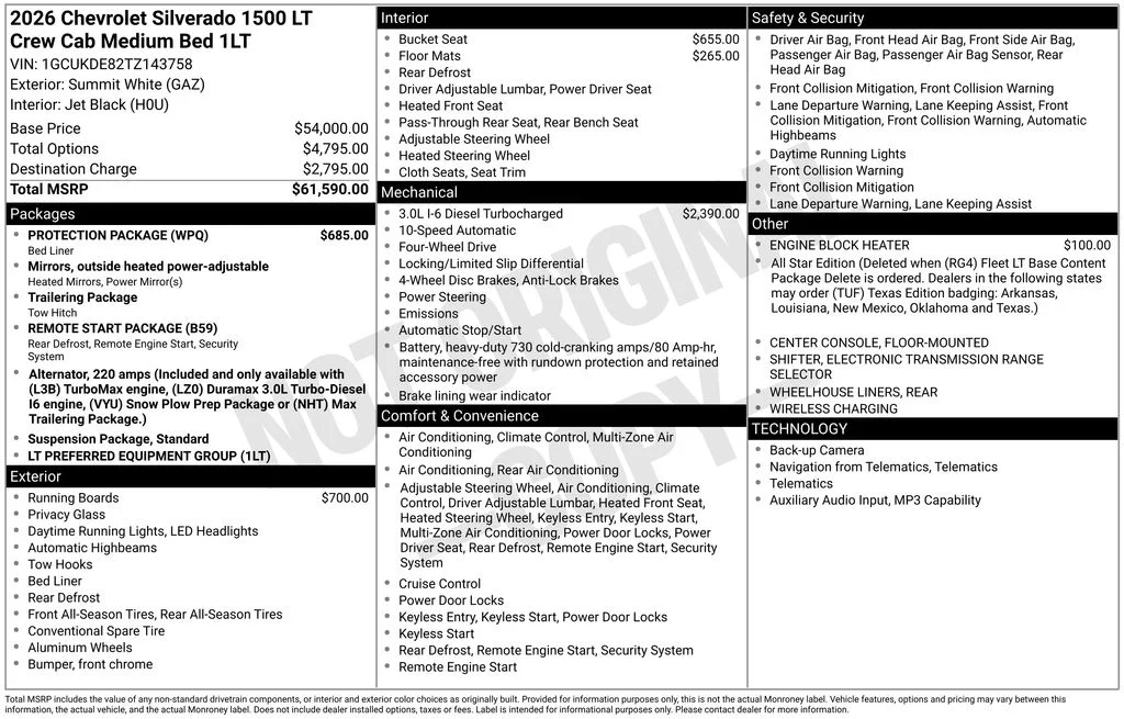 Used 2026 White Chevrolet LT image 10
