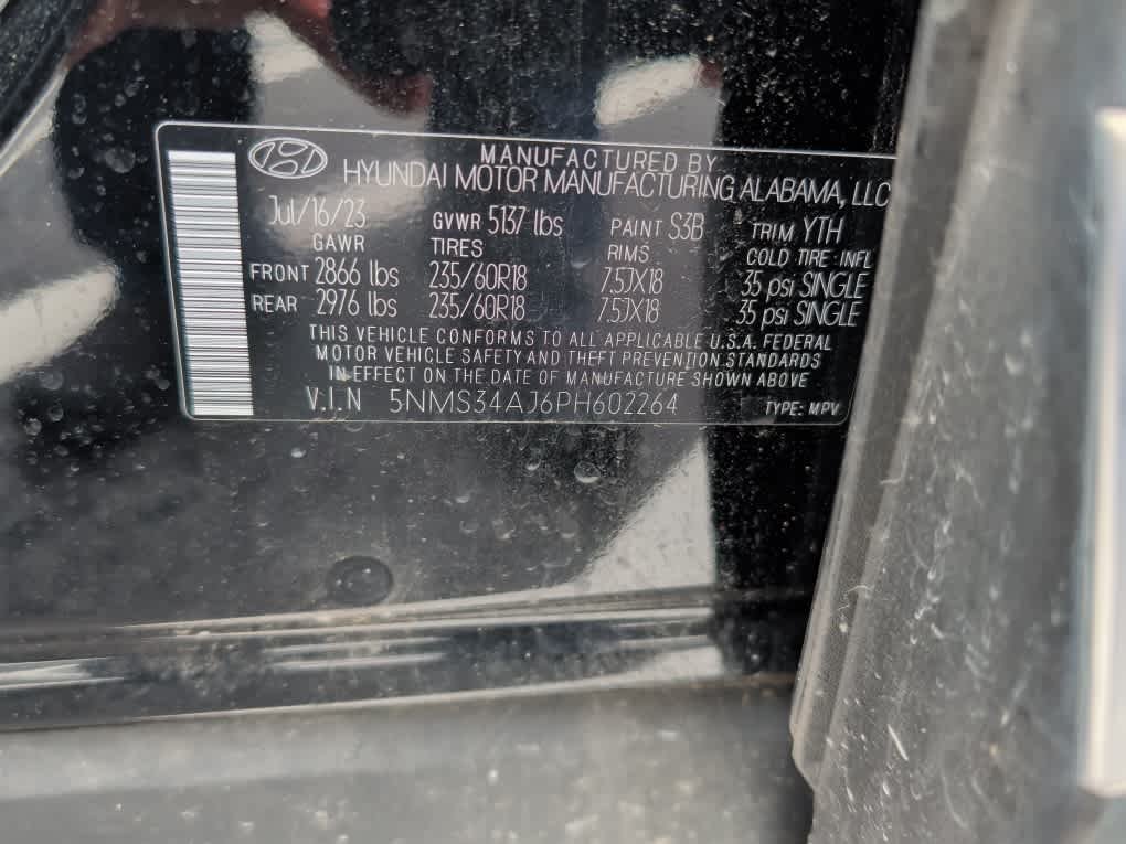 Used 2023 Twilight Black Hyundai SEL image 6
