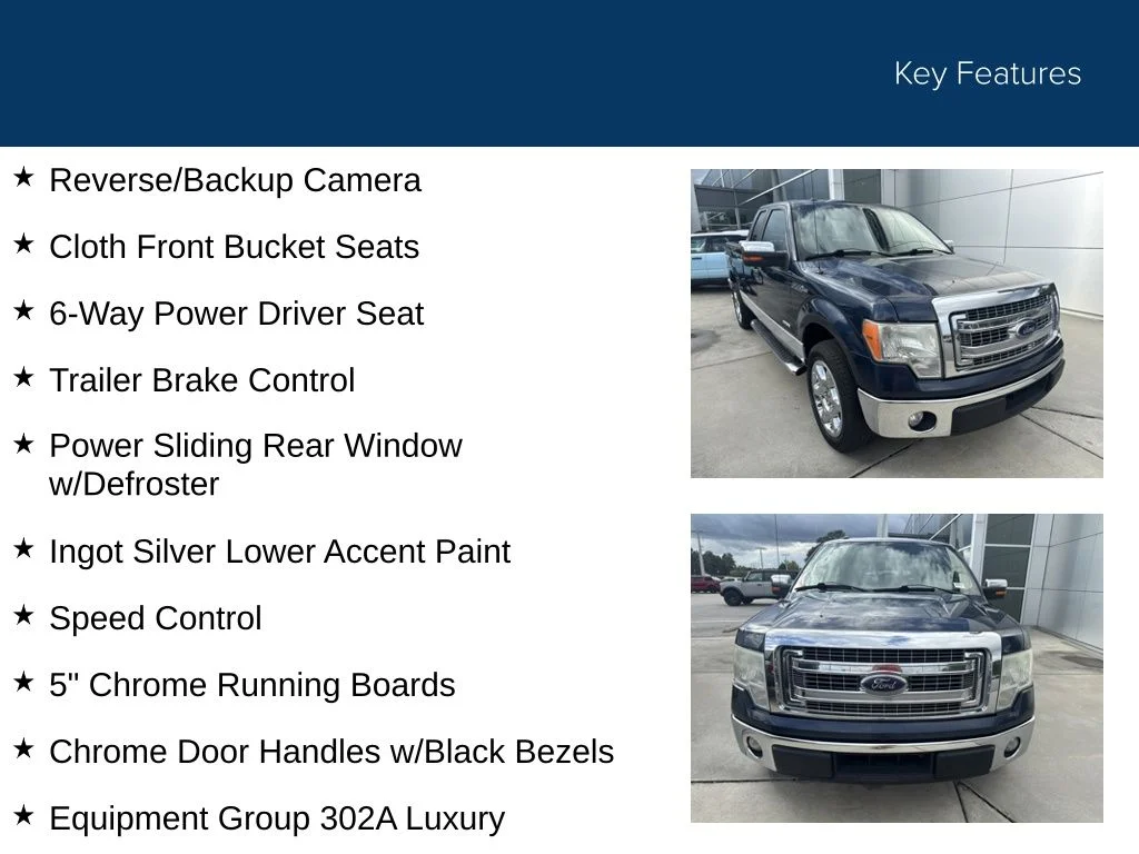 Used 2014 Blue Jeans Metallic Ford XLT image 28