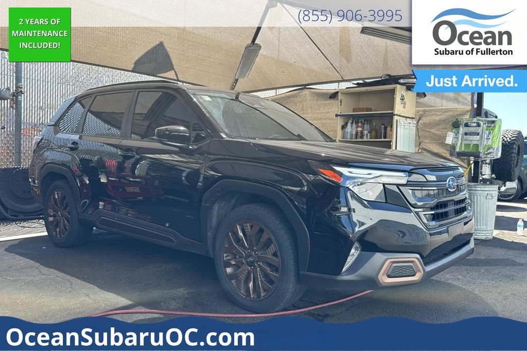 Certified Used 2025 Black Subaru Sport image 1