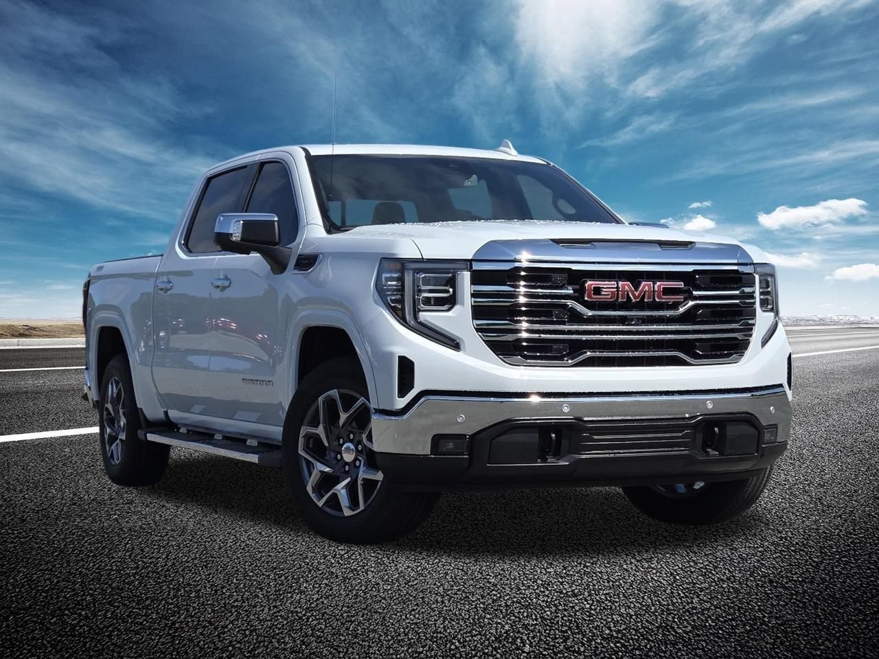 New 2026 Glacier White Tricoat GMC SLT image 2