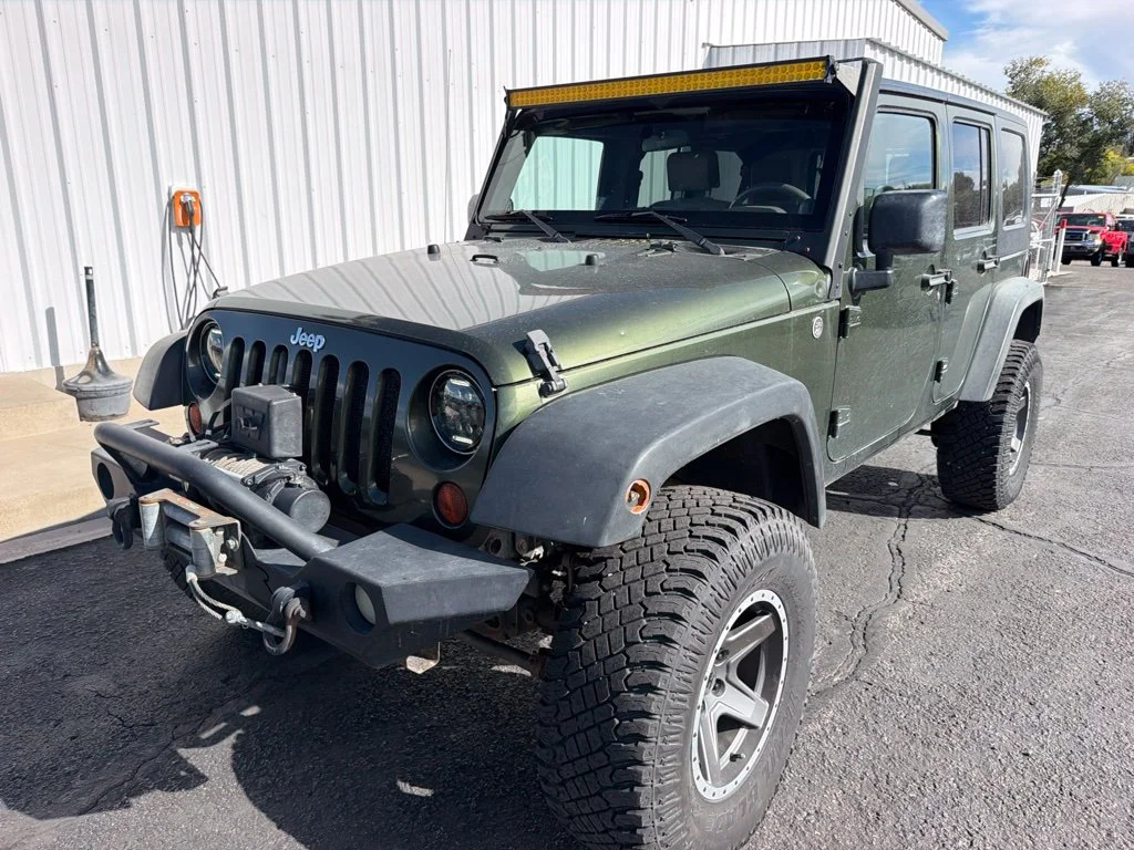 Used 2008 Jeep Green Clearcoat Metallic Jeep Unlimited Rubicon image 2