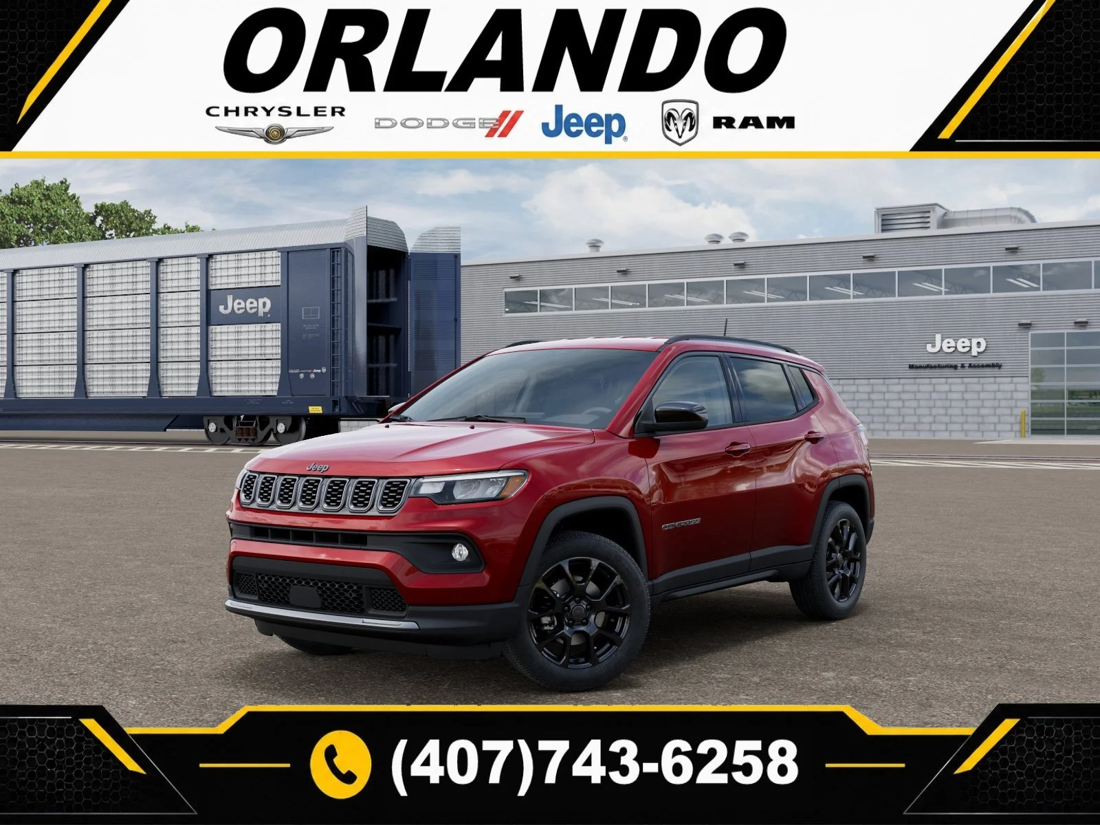 New 2026 Red Hot Pearlcoat Jeep Latitude image 1