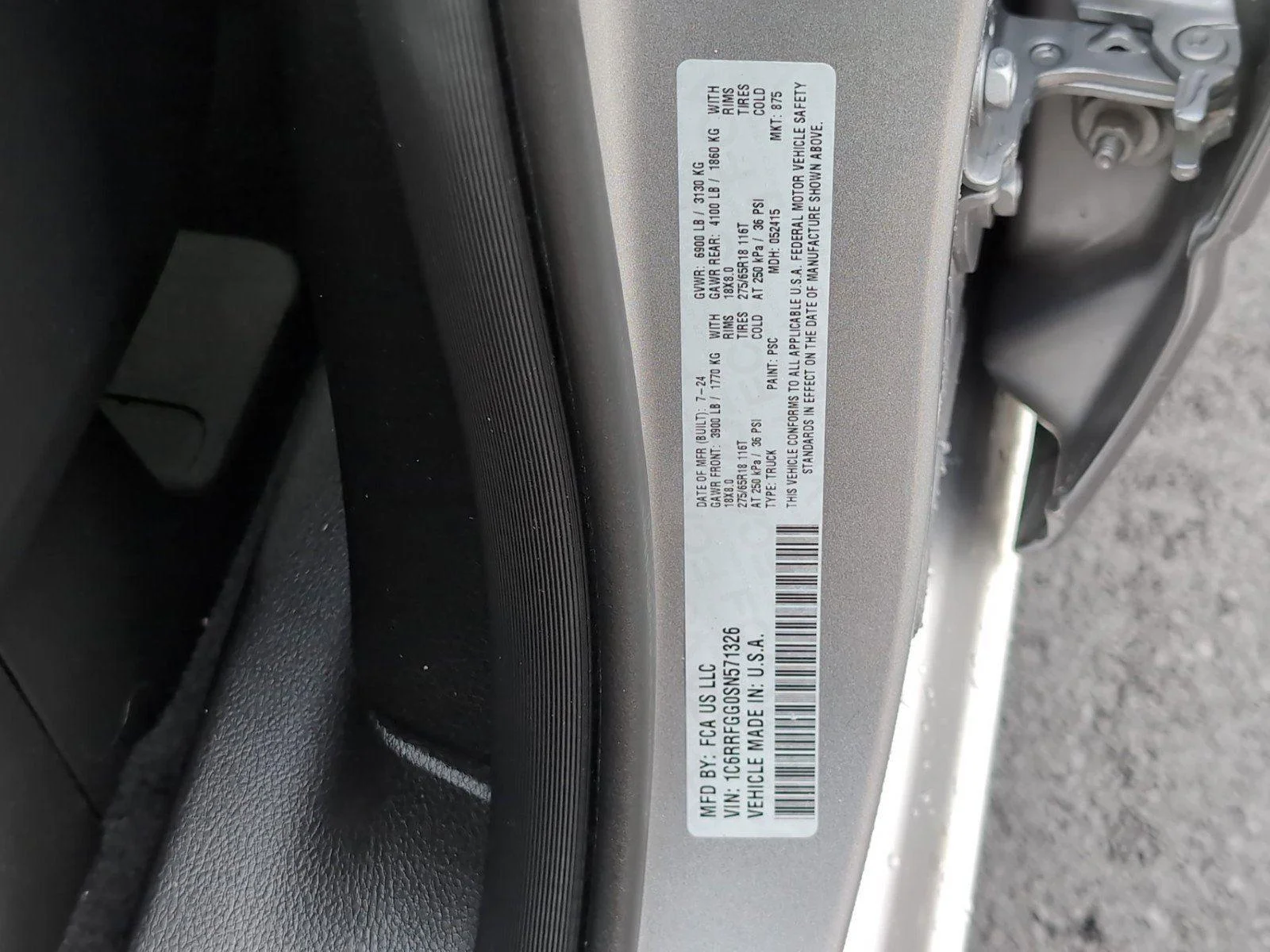 Used 2025 Billet Silver Metallic Clearcoat Ram Tradesman image 10