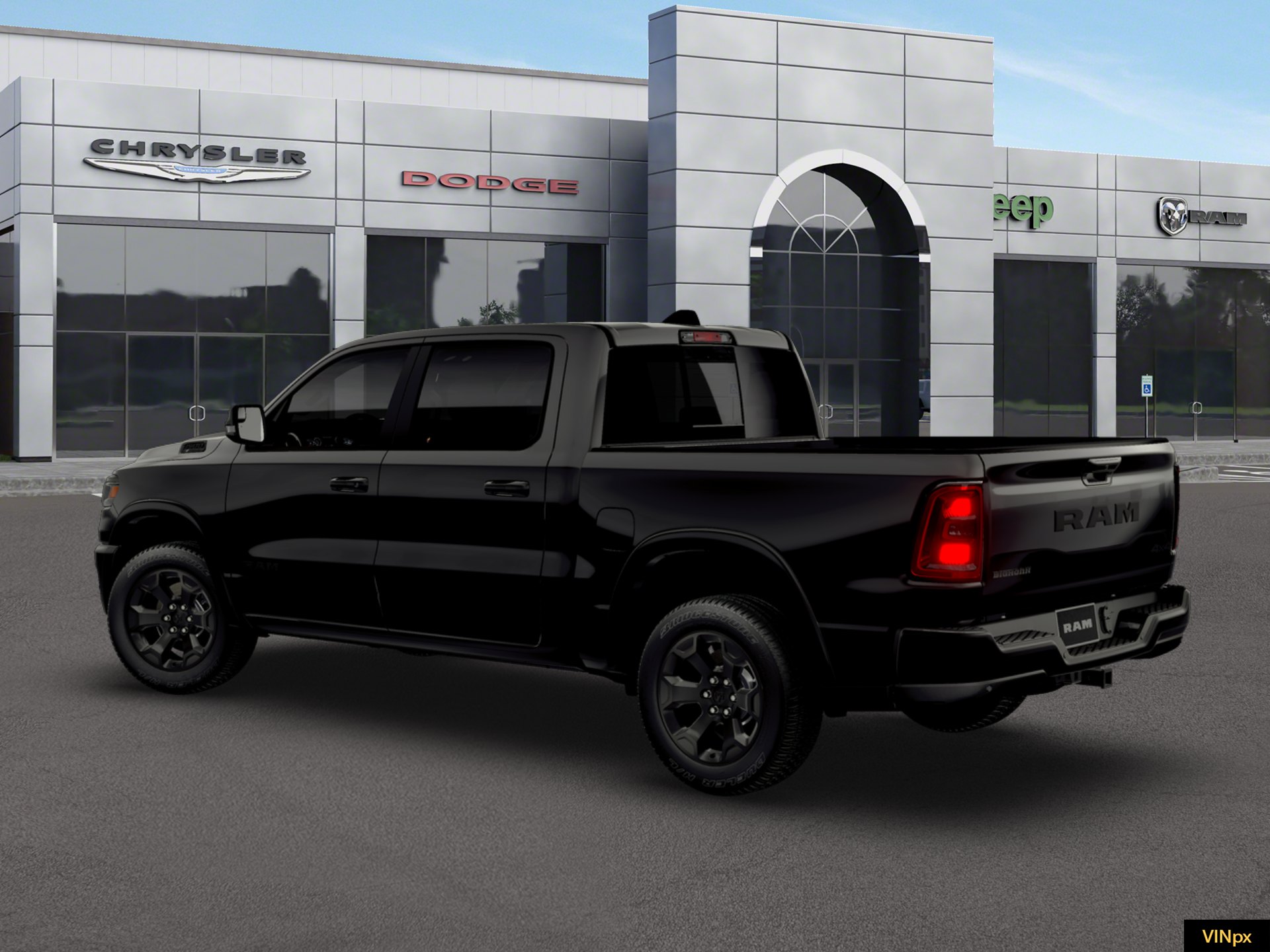 New 2026 Diamond Black Crystal Pearl-Coat Exterior Paint RAM  image 4