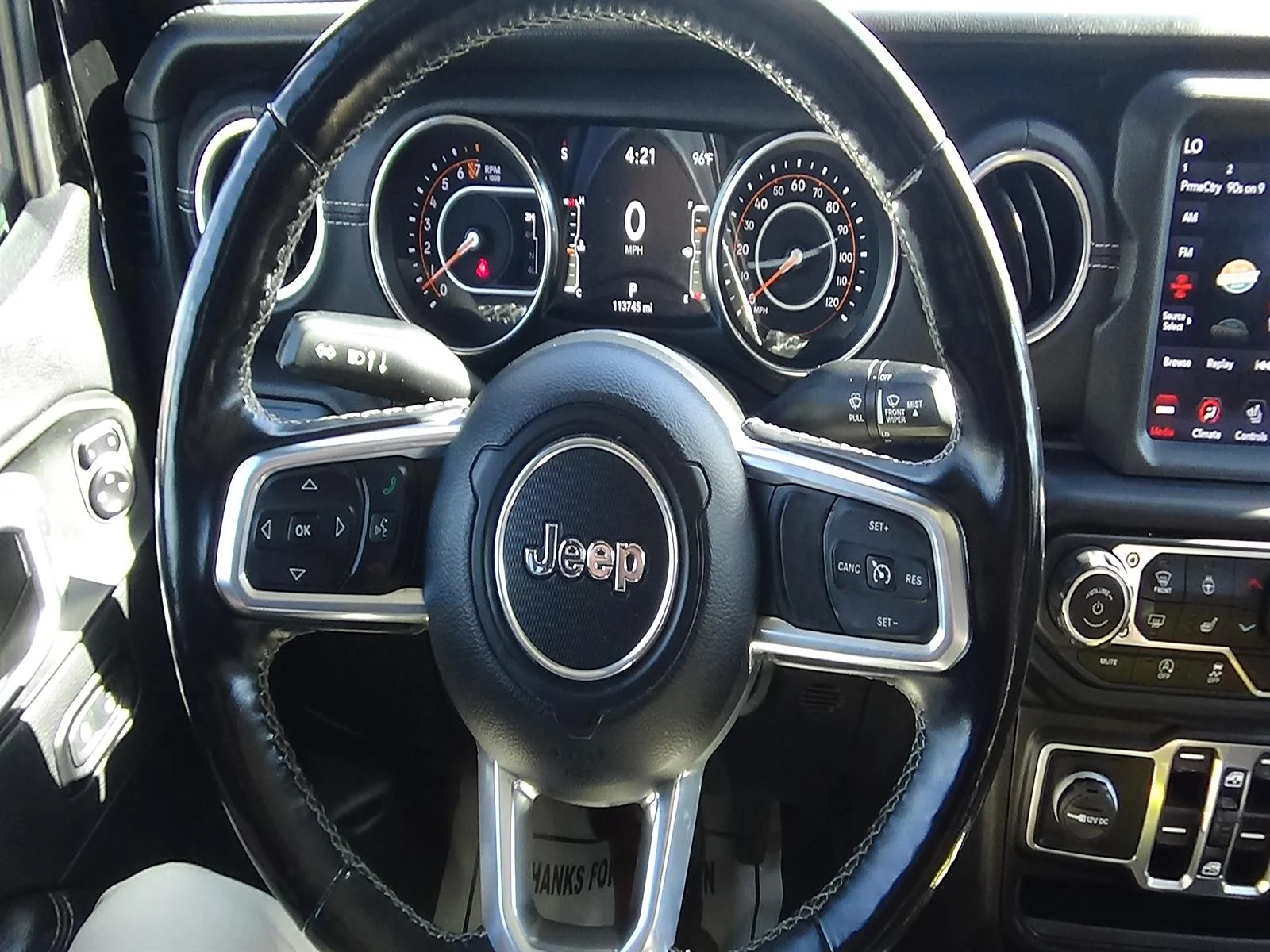 Used 2021 Black Clear Coat (px8) Jeep Overland image 20
