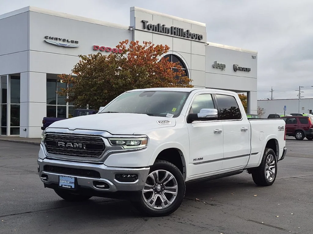 Used 2022 Bright White Clearcoat Ram Limited image 2