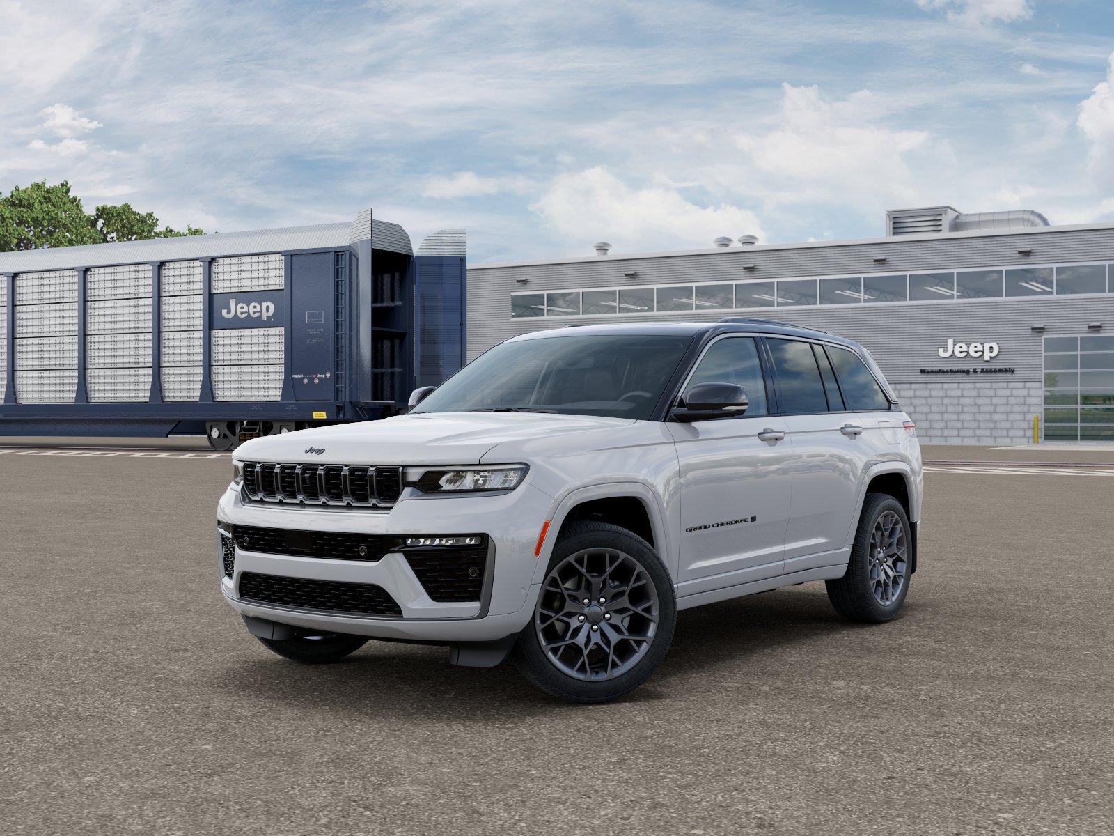 New 2026 Bright White Clear-Coat Exterior Paint Jeep Summit image 27