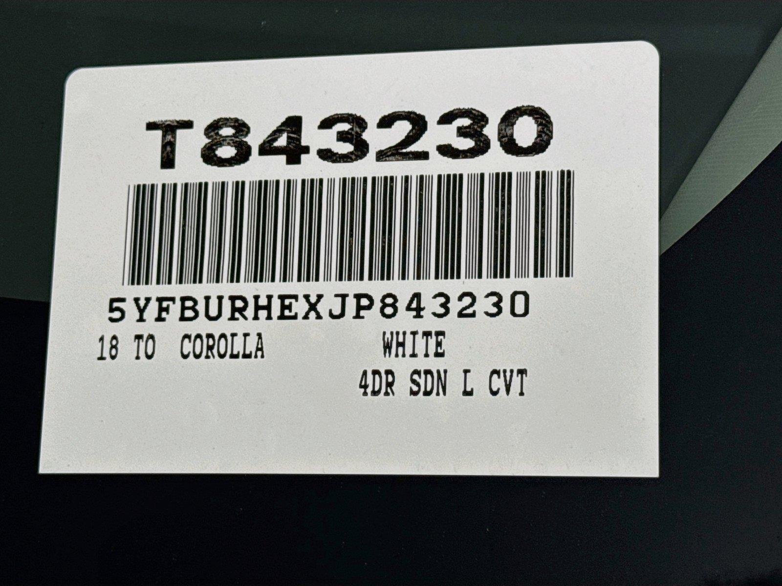 Used 2018 Super White Toyota L image 37