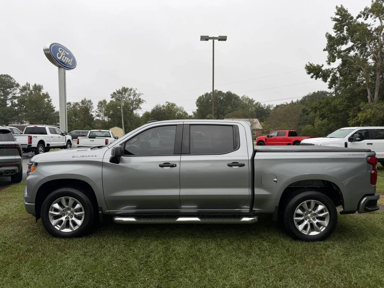 Used 2024 Gray Chevrolet Custom 4x2 4dr Crew Cab 5.8 ft. SB image 18