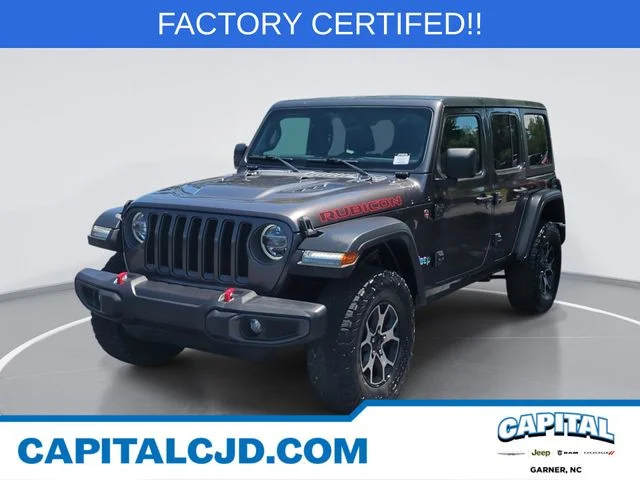 Used 2021 Gray Jeep Unlimited Rubicon image 1