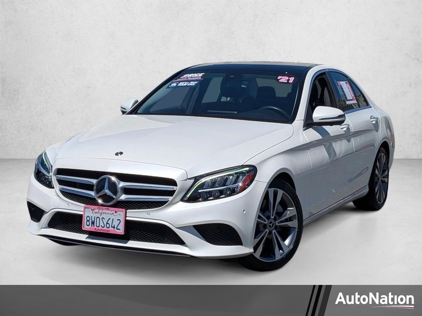 Used 2021 Designo Diamond White Metallic Mercedes-Benz C 300 image 1