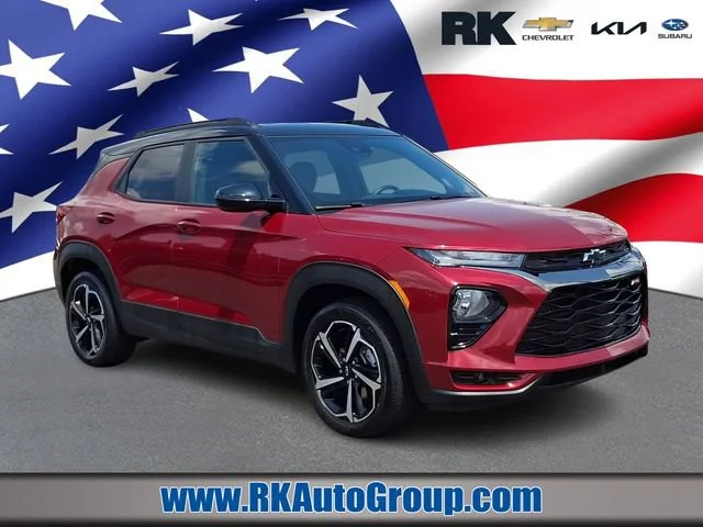 Used 2021 SCARLET RED METALLIC Chevrolet RS image 1