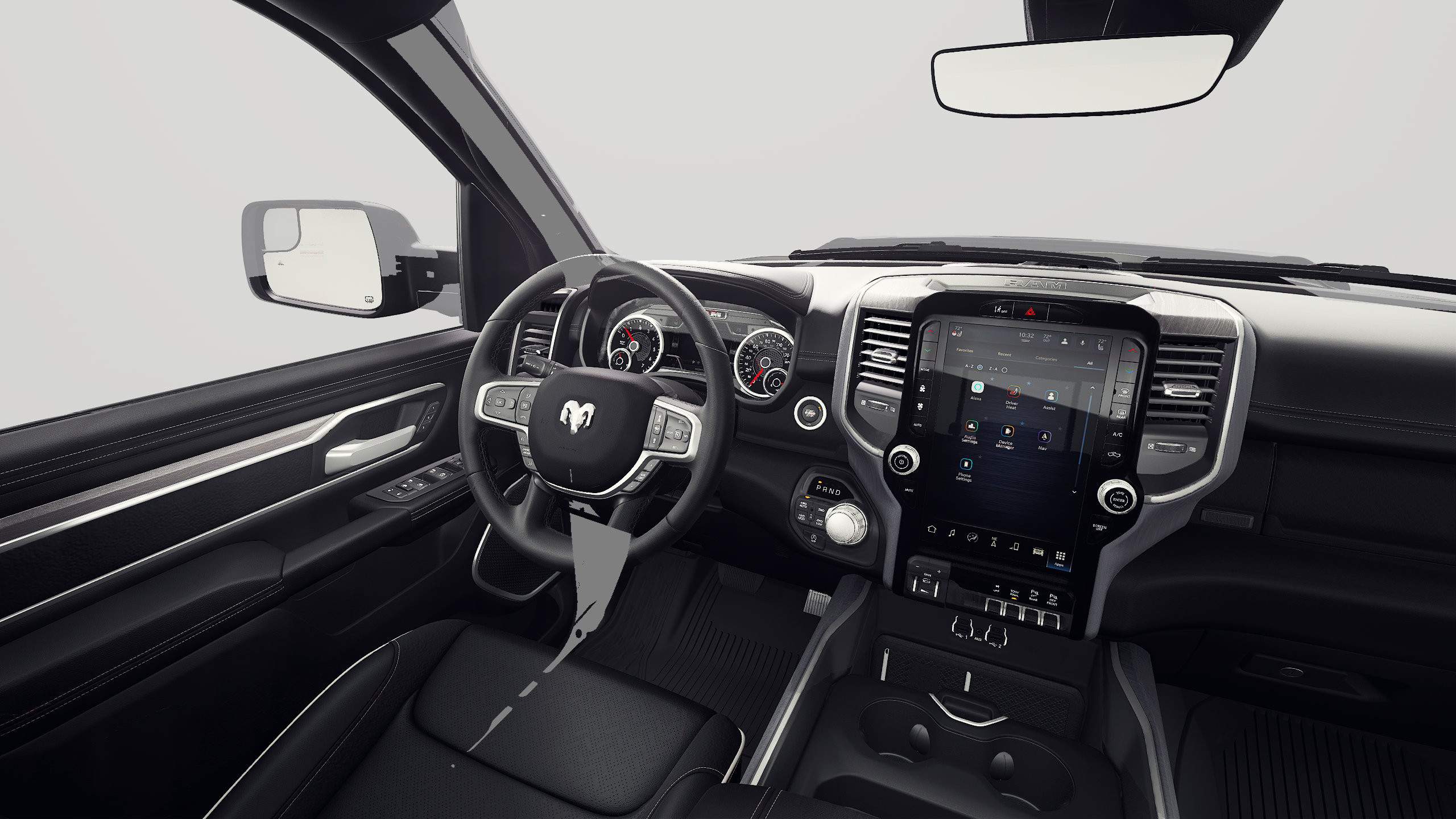 New 2027 Diamond Black Crystal Pearl-Coat Exterior Paint RAM Laramie image 8