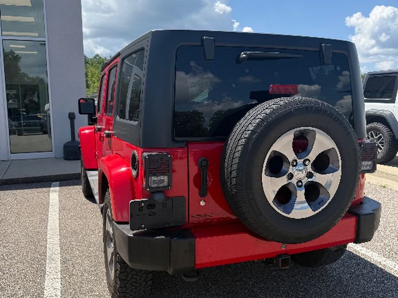 Used 2016 Firecracker Red Clearcoat Jeep Sahara image 2
