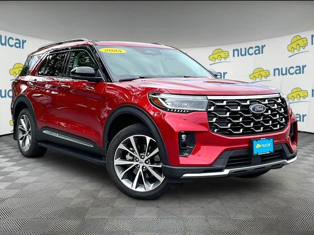 Used 2025 Red Metallic Ford Platinum image 1