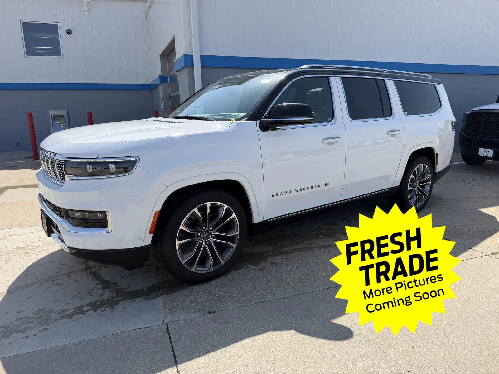 Used 2024 Bright White Clearcoat Jeep Series III image 1