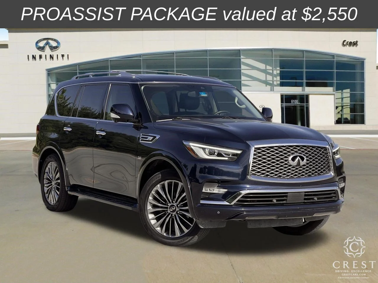 Used 2019 Hermosa Blue INFINITI LUXE image 2