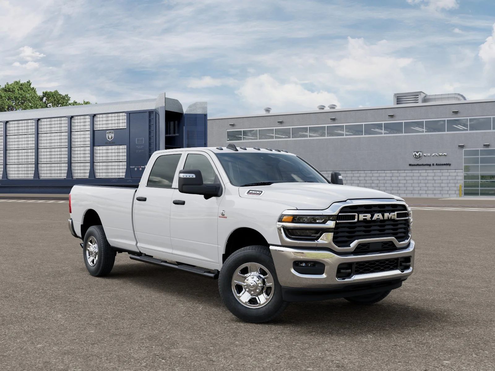 New 2027 Bright White Clear-Coat Exterior Paint RAM Tradesman image 3