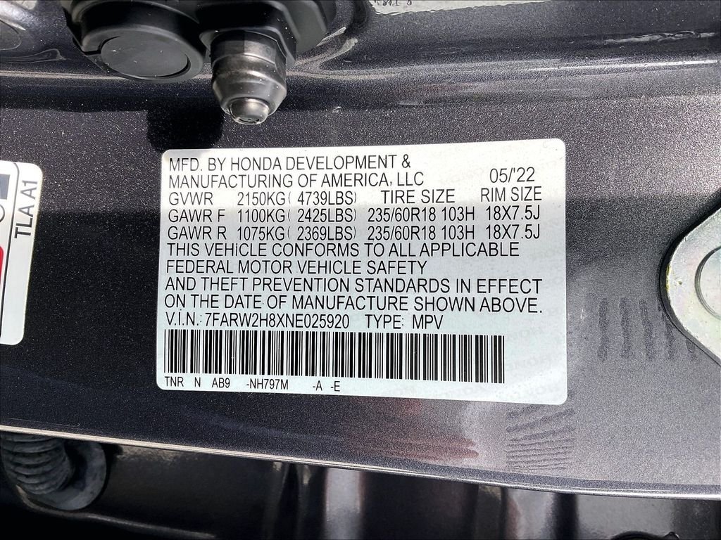 Used 2022 Gray Honda EX-L image 35