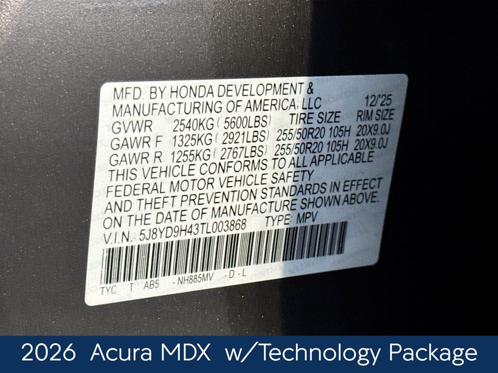 Used 2026 Black Acura Technology Package image 20