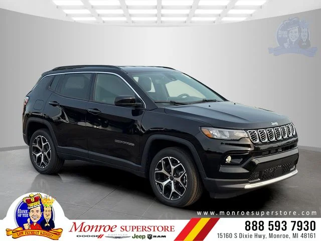 New 2026 Diamond Black Crystal Pearl-Coat Exterior Paint Jeep Limited image 1