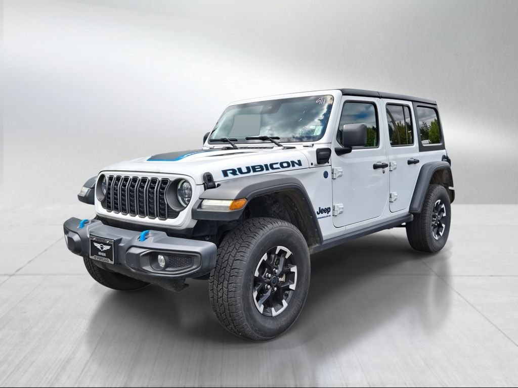 Used 2024 Bright White Clearcoat Jeep Rubicon 4xe image 7