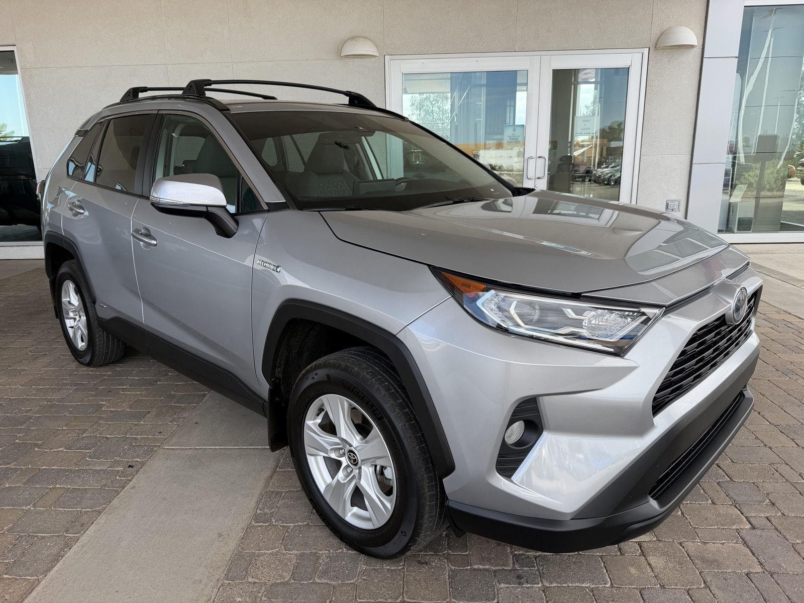 Used 2021 Silver Sky Metallic Toyota Hybrid XLE image 7