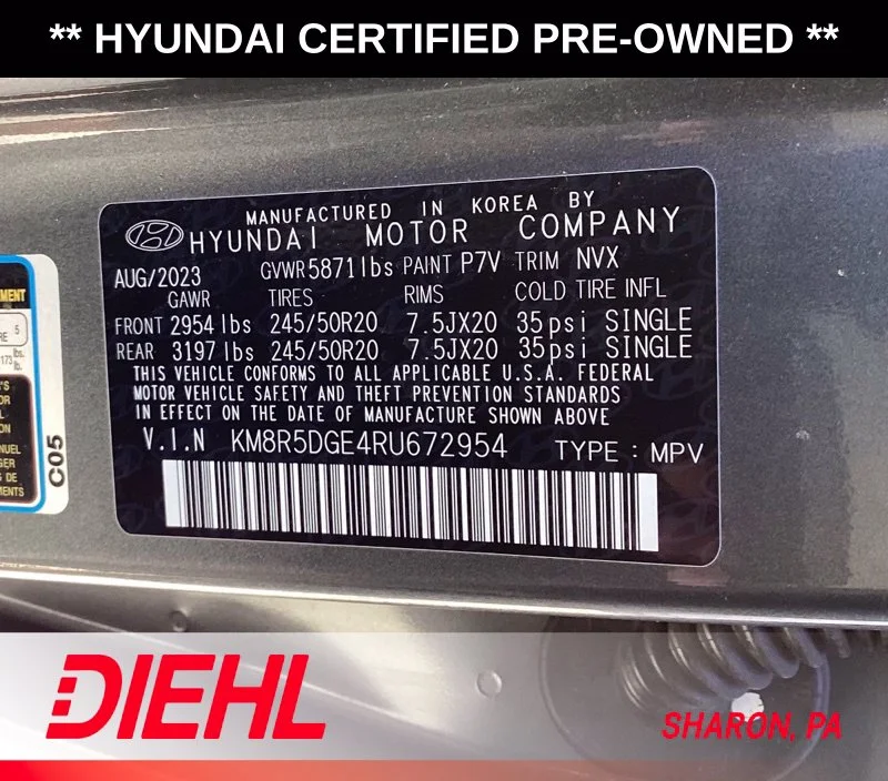 Used 2024 Gray Hyundai Limited image 9