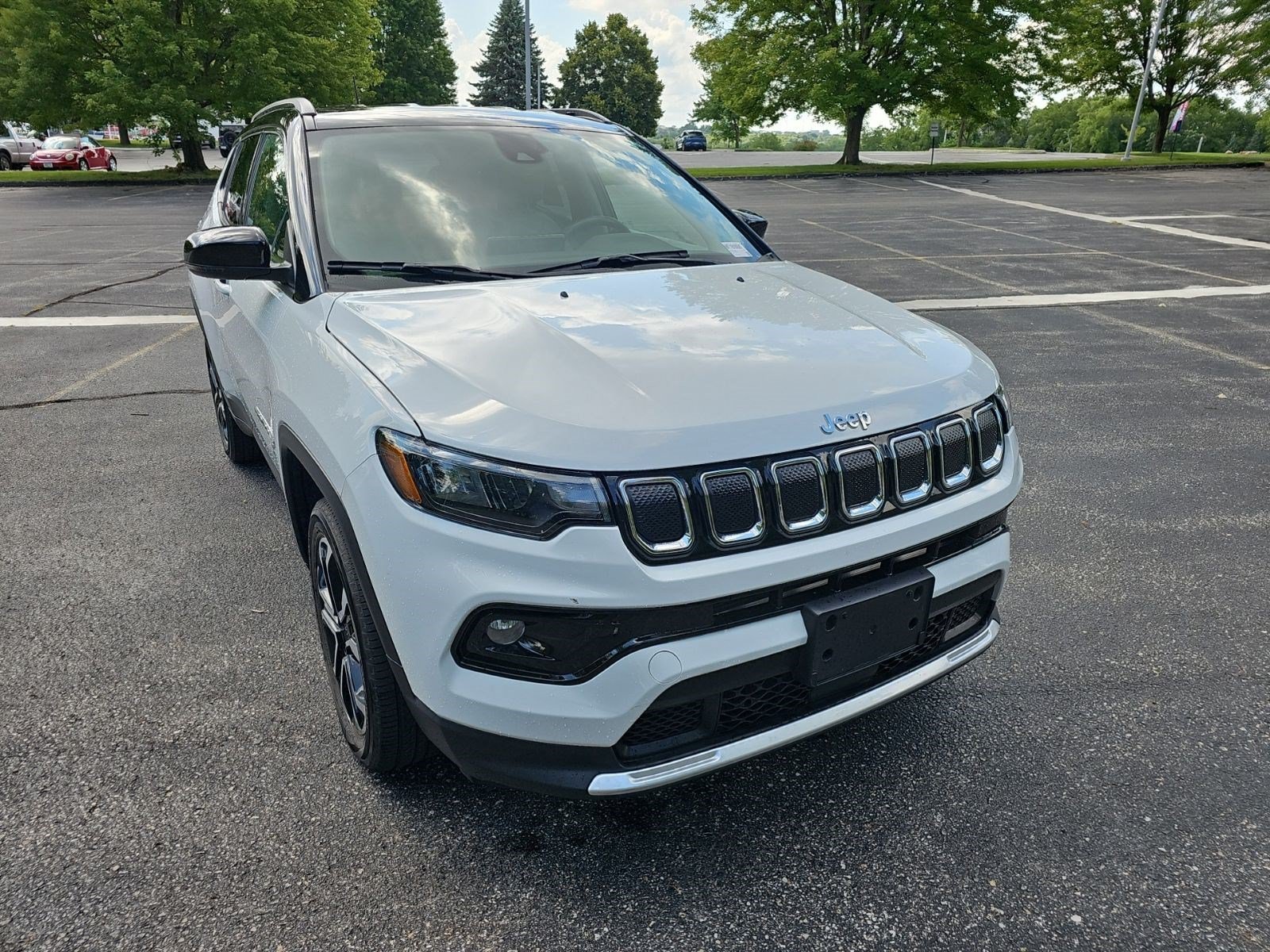 Used 2022 Bright White Clearcoat Jeep Limited image 7