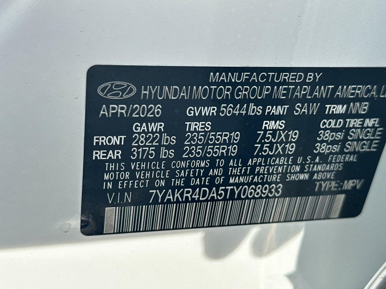 New 2026 White Hyundai Limited image 25