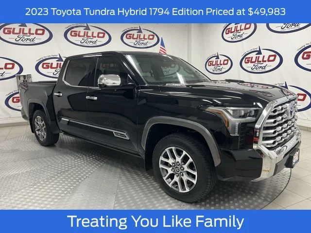 Certified Used 2023 Midnight Black Metallic Toyota 1794 Edition image 1