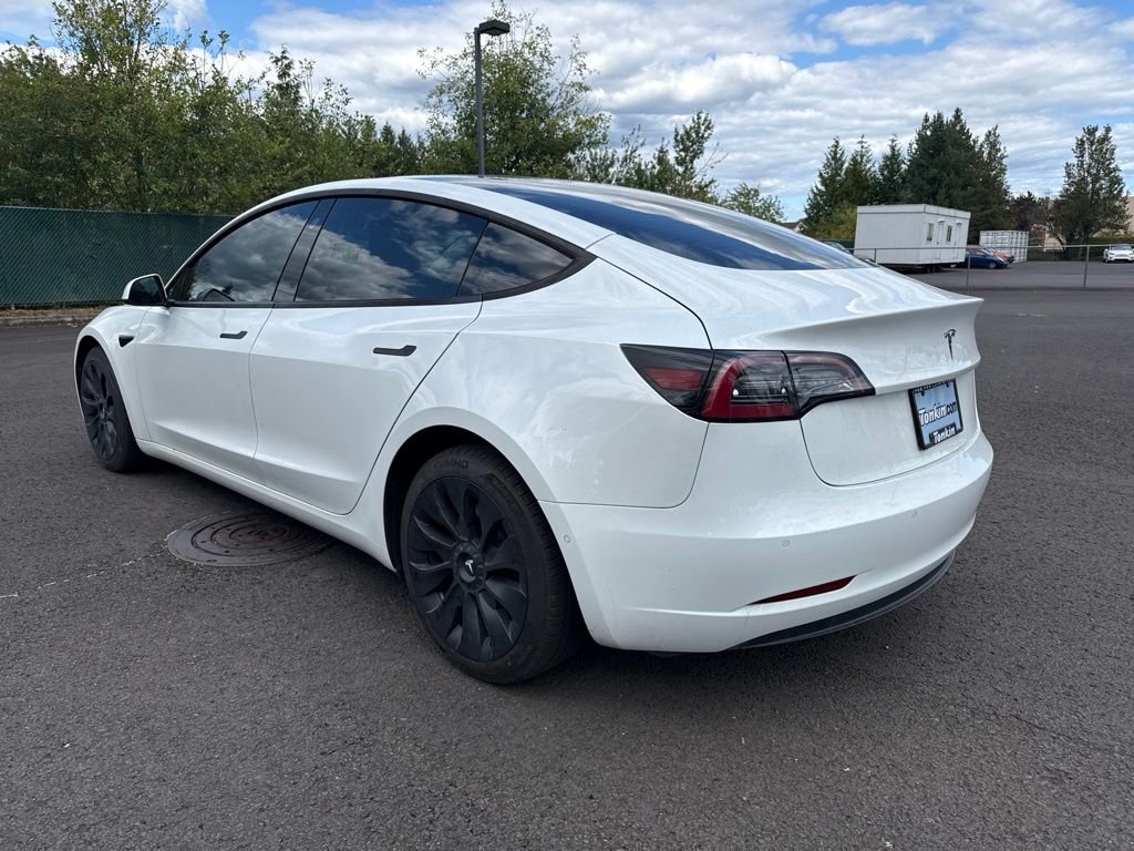 Used 2021 Pearl White Multi-Coat Tesla Standard Range Plus image 5