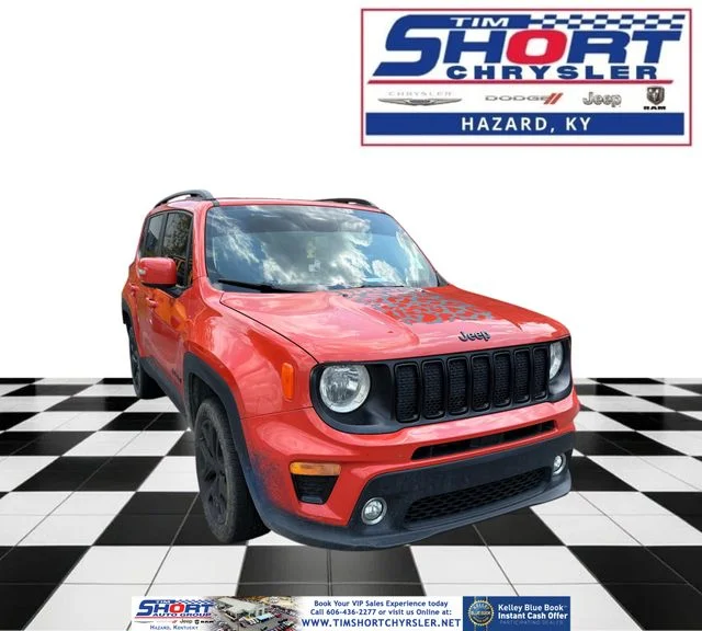 Used 2019 Orange Jeep Latitude image 1