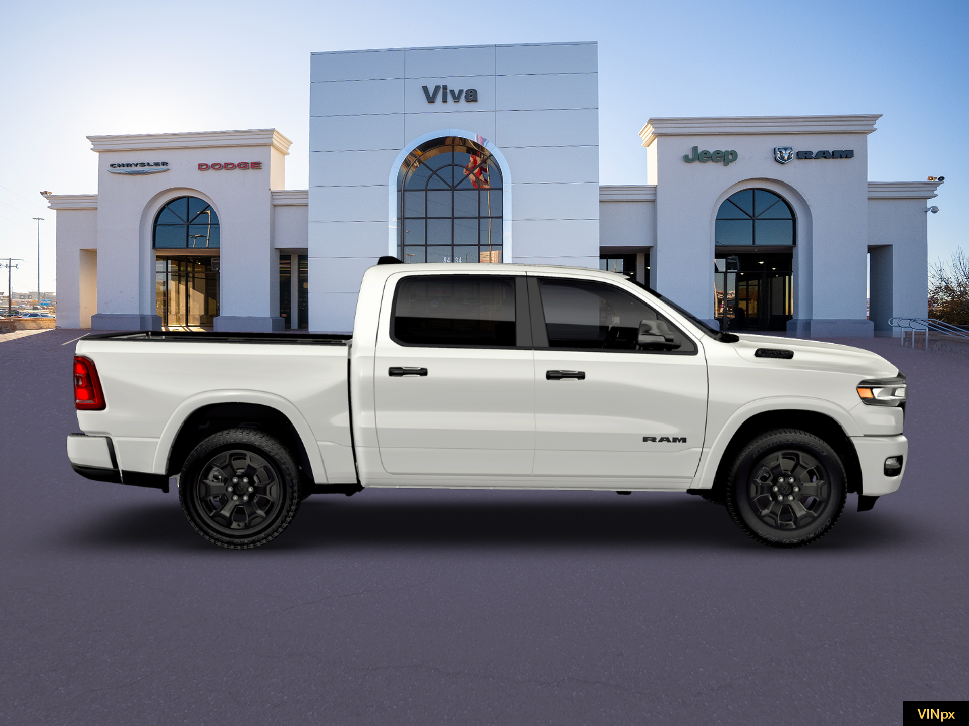 New 2026 Bright White Clear-Coat Exterior Paint RAM Big Horn/Lone Star image 9