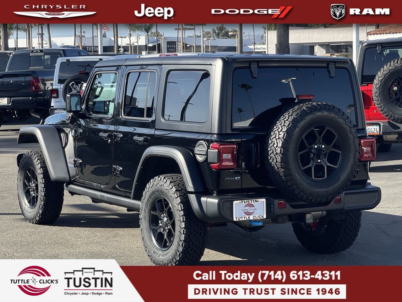 Used 2024 Black Clearcoat Jeep Willys image 4