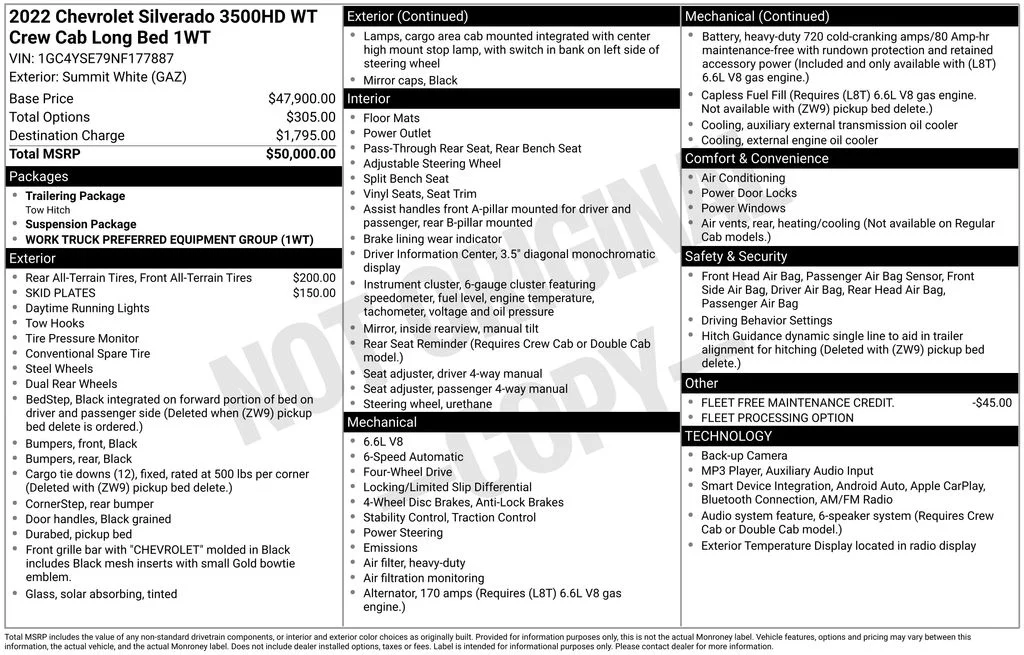 2022 Chevrolet Silverado 3500HD