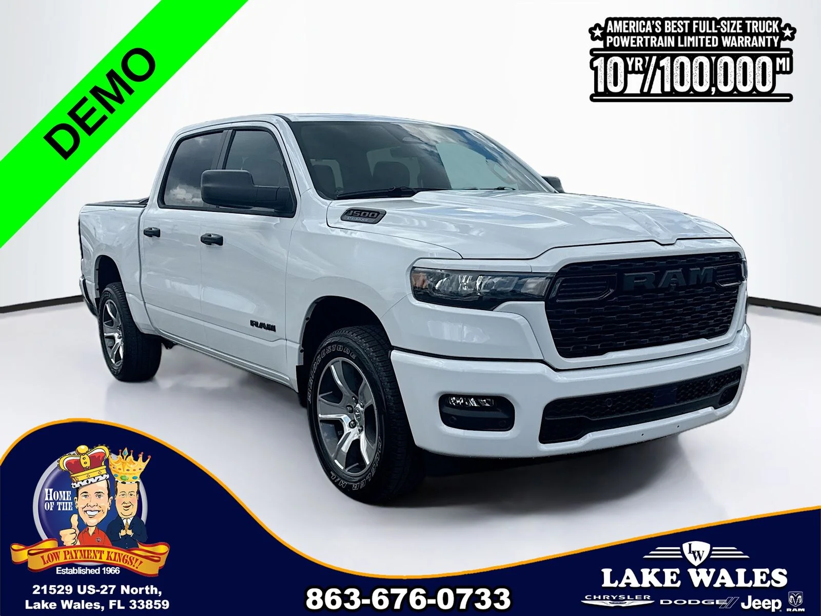 New 2026 Bright White Clear-Coat Exterior Paint RAM  image 1
