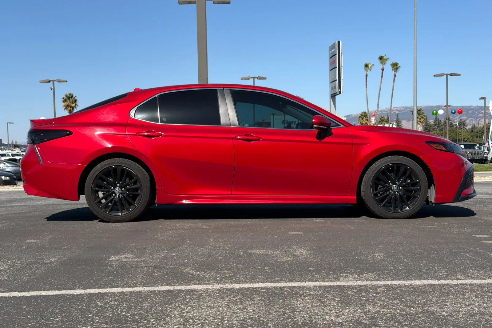 Used 2022 Red Toyota SE image 3