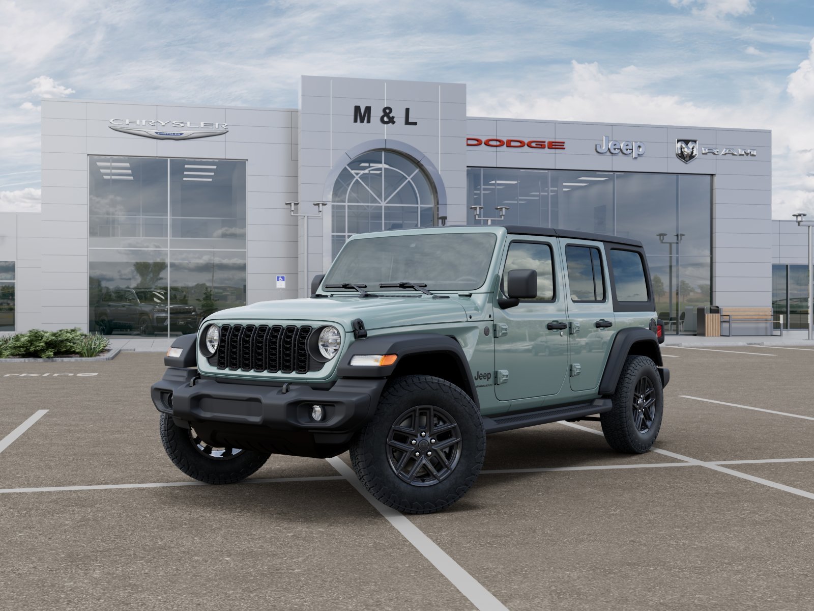 New 2026 Earl Clear-Coat Exterior Paint Jeep 4-Door Sport S 4x4 image 28