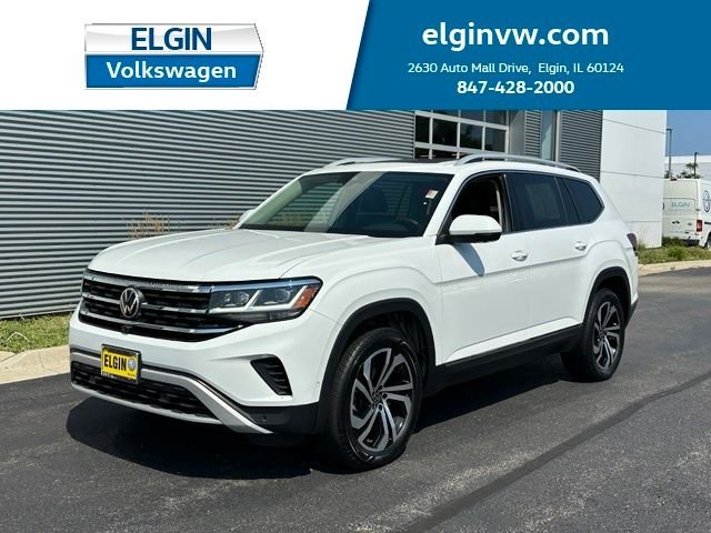 Used 2021 White Volkswagen SEL Premium image 1