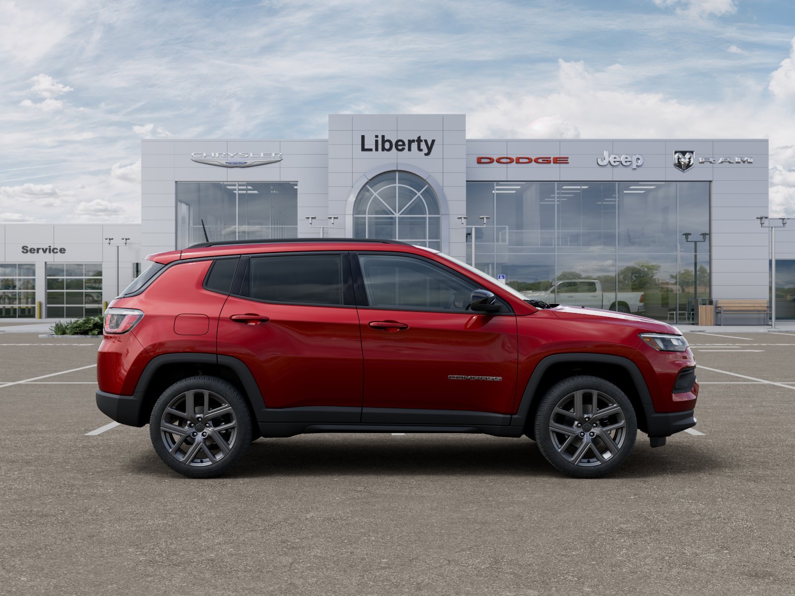 New 2026 Red Hot Pearl-Coat Exterior Paint Jeep Latitude image 51